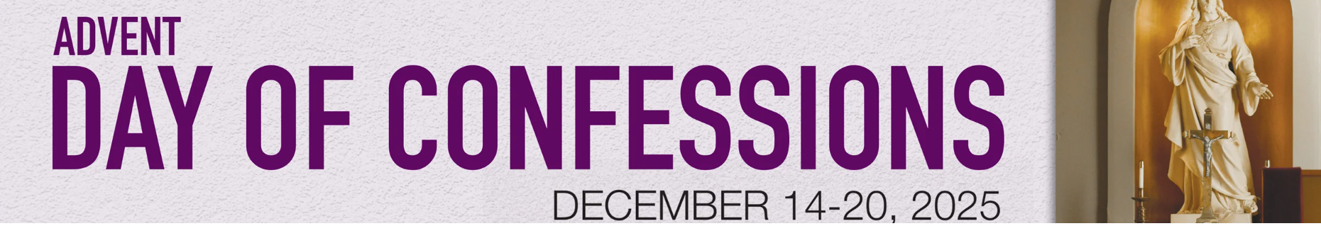 Day of Confession Banner